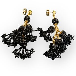 106 J Crew‎ Boho Beaded Tassle Earrings
